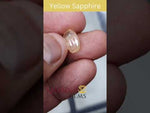 Load and play video in Gallery viewer, 3.77/CT Natural Yellow Sapphire With Govt Lab Certificate-YELSA9V