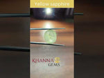Load and play video in Gallery viewer, 14.07 Ratti Natural Yellow Sapphire With Govt Lab Certificate-(6771)