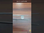 Load and play video in Gallery viewer, 3.63 Ratti Natural White Sapphire with Govt Lab Certificate-(8991)