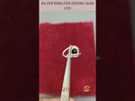 Load and play video in Gallery viewer, SILVER RING FOR ZODIAC SIGN LEO