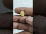 Load and play video in Gallery viewer, 5.67/CT Natural Yellow Sapphire With Govt Lab Certificate (2331)