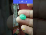 Load and play video in Gallery viewer, 4.92/CT Natural Panna Stone with Govt. Lab Certificate  (1221)