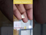 Load and play video in Gallery viewer, 4.71/CT Yellow Sapphire with Govt Lab Certificate-(YELSA9W)
