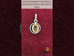 Load and play video in Gallery viewer, SILVER PENDANT FOR ZODIAC SIGN SAGITTARIUS AND PISCES OVAL