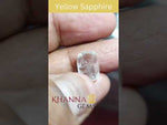 Load and play video in Gallery viewer, 6.40/CT Natural Yellow Sapphire with Govt Lab Certificate-YELSA9V
