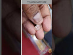 Load and play video in Gallery viewer, 4.78/CT Natural yellow sapphire with Govt Lab Certificate-(YELSA9W)