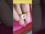 Load and play video in Gallery viewer, 4.94/CT Yellow Sapphire with Govt Lab Certificate-(YELSA9W)