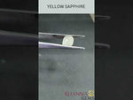 Load and play video in Gallery viewer, 5.35 Ratti Natural Ceylonese Yellow Sapphire with Govt Lab Certificate-(6771)