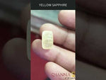 Load and play video in Gallery viewer, 11.21 Ratti Natural Ceylonese Yellow Sapphire with Govt Lab Certificate-(6771)