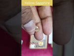 Load and play video in Gallery viewer, 3.77/CT Natural Yellow Sapphire with Govt Lab Certificate-(YELSA9W)