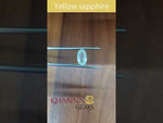 Load and play video in Gallery viewer, 3.36 Ratti Natural yellow sapphire with Govt Lab Certificate-(YELSA9T)