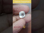 Load and play video in Gallery viewer, 4.88/CT Natural Yellow Sapphire With Govt Lab Certificate-(YELSA9V)