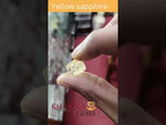 Load and play video in Gallery viewer, 10.60/CT Natural Yellow Sapphire with Govt Lab Certificate-16650