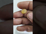 Load and play video in Gallery viewer, 4.88/CT Natural Yellow Sapphire With Govt Lab Certificate (2331)