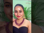Load and play video in Gallery viewer, 59.4/GM THREE LAYER RUBY BEADS MALA (875)