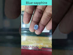 Load and play video in Gallery viewer, 5.43/CT Natural Blue Sapphire with Govt Lab Certificate-BLUSA9U