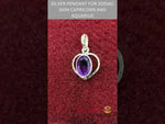 Load and play video in Gallery viewer, SILVER PENDANT FOR ZODIAC SIGN CAPRICORN AND AQUARIUS
