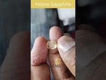 Load and play video in Gallery viewer, 3.50/CT Natural Yellow Sapphire with Govt Lab Certificate-YELSA9W