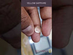 Load and play video in Gallery viewer, 4.28/CT Natural Yellow Sapphire with Govt Lab Certificate-(YELSA9W)