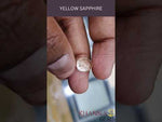 Load and play video in Gallery viewer, 4.19/CT Natural yellow sapphire with Govt Lab Certificate-(YELSA9W)