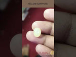Load and play video in Gallery viewer, 4.88 Ratti Natural yellow sapphire with Govt Lab Certificate-(4551)