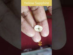 Load and play video in Gallery viewer, 7.48/CT Yellow sapphire with Govt Lab Certificate-56610