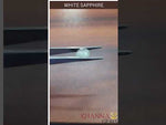 Load and play video in Gallery viewer, 5.72 Ratti Natural White sapphire with Govt Lab Certificate-(6771)
