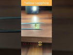 Load and play video in Gallery viewer, 7.63/CT Natural yellow sapphire with Govt Lab Certificate-78810