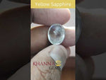 Load and play video in Gallery viewer, 8.54/CT Natural Yellow Sapphire with Govt Lab Certificate-45510
