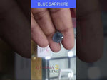 Load and play video in Gallery viewer, 6.66/CT Natural Blue Sapphire with Govt Lab Certificate (8991)