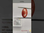 Load and play video in Gallery viewer, 8.61/Carat Natural Japanese Red Coral-6200