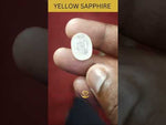 Load and play video in Gallery viewer, 9.04 Ratti Natural yellow sapphire with Govt Lab Certificate