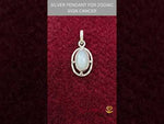 Load and play video in Gallery viewer, SILVER PENDANT FOR ZODIAC SIGN CANCER