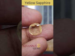 Load and play video in Gallery viewer, 3.14/CT Natural yellow sapphire with Govt Lab Certificate-(YELSA9W)