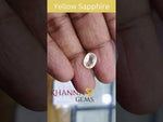 Load and play video in Gallery viewer, 2.98/CT Natural Yellow Sapphire with Govt Lab Certificate-(YELSA9W)