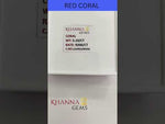 Load and play video in Gallery viewer, 5.19/Carat Natural Ganesh JI Japanese Red Coral-9200