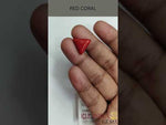 Load and play video in Gallery viewer, 6.09/CT Natural Triangular Red Coral-1800