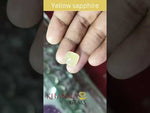 Load and play video in Gallery viewer, 10.62 Ratti Natural Ceylonese Yellow Sapphire with Govt Lab Certificate-(6771)