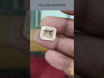 Load and play video in Gallery viewer, 10.25/CT Natural Yellow Sapphire With Govt Lab Certificate-16650