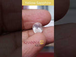 Load and play video in Gallery viewer, 4.16 Ratti Natural yellow sapphire with Govt Lab Certificate-(34410)