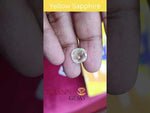 Load and play video in Gallery viewer, 6.09/CT Natural Yellow Sapphire with Govt Lab Certificate-56610