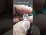 Load and play video in Gallery viewer, 4.21 Ratti Natural yellow sapphire with Govt Lab Certificate-(YELSA9T)