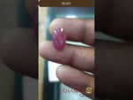 Load and play video in Gallery viewer, 6.72/CT Natural Mozambique Ruby with Govt. Lab Certificate (7881)