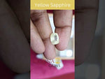 Load and play video in Gallery viewer, 5.48/CT Natural Yellow Sapphire with Govt Lab Certificate-(YELSA9W)