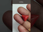 Load and play video in Gallery viewer, 6.16/CT Natural Triangular Red Coral-1800