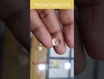 Load and play video in Gallery viewer, 3.66/CT Natural Ceylonese Pukhraj Stone with Govt Lab Certificate-(YELSA9W)