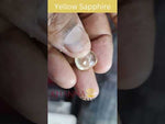 Load and play video in Gallery viewer, 10.42/CT Natural Yellow Sapphire with Govt Lab Certificate-78810