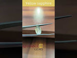 Load and play video in Gallery viewer, 9.40/CT Natural Yellow Sapphire with Govt Lab Certificate-23310