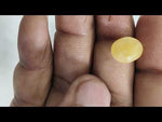 Load and play video in Gallery viewer, 4.06/CT Natural Yellow Sapphire With Govt Lab Certificate (2331)