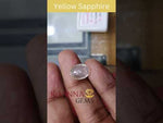 Load and play video in Gallery viewer, 6.73/CT Natural Yellow Sapphire With Govt Lab Certificate-56610